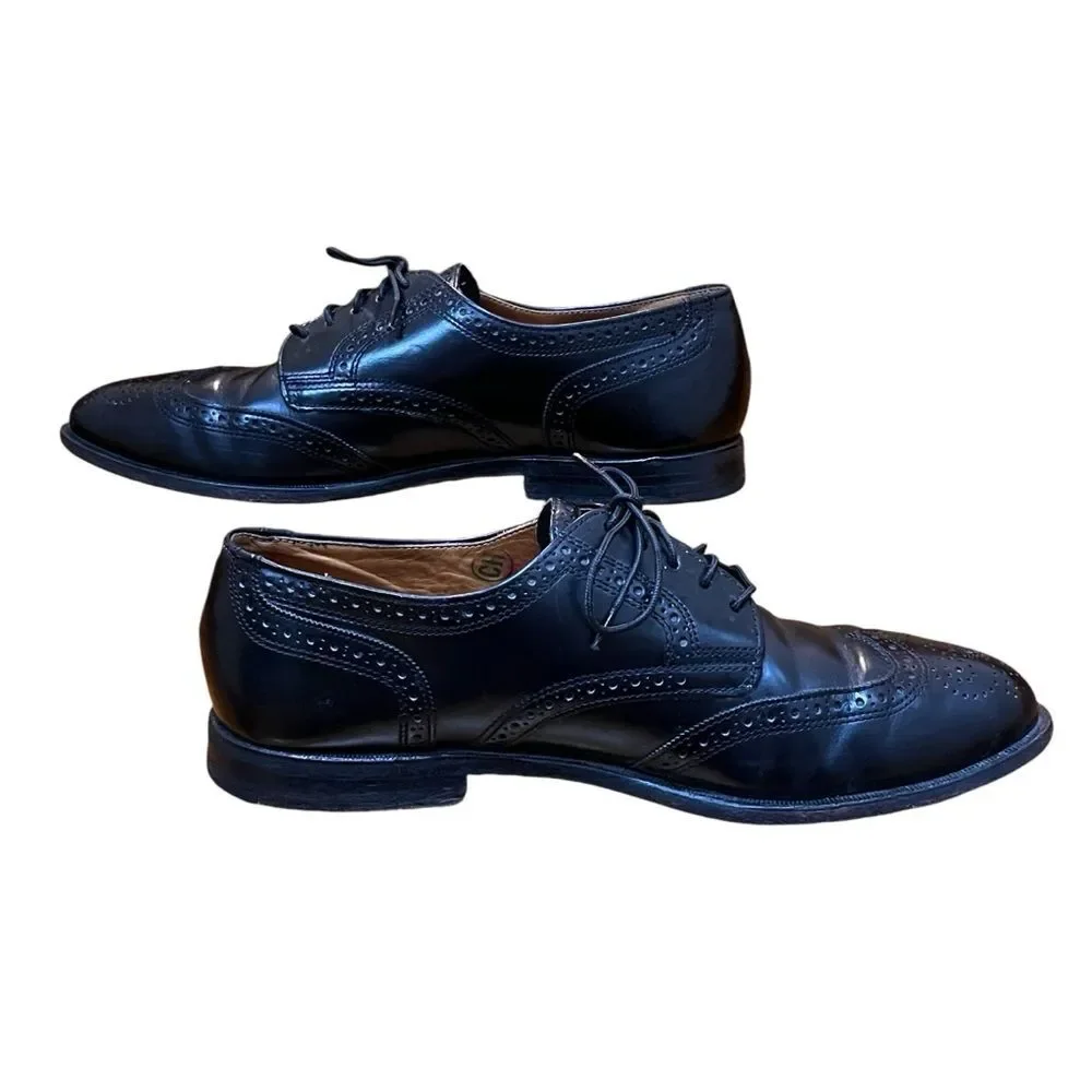 Cole Haan Men’s Shoes Black Leather Loafers Oxford Brogues Wingtips Classic 10